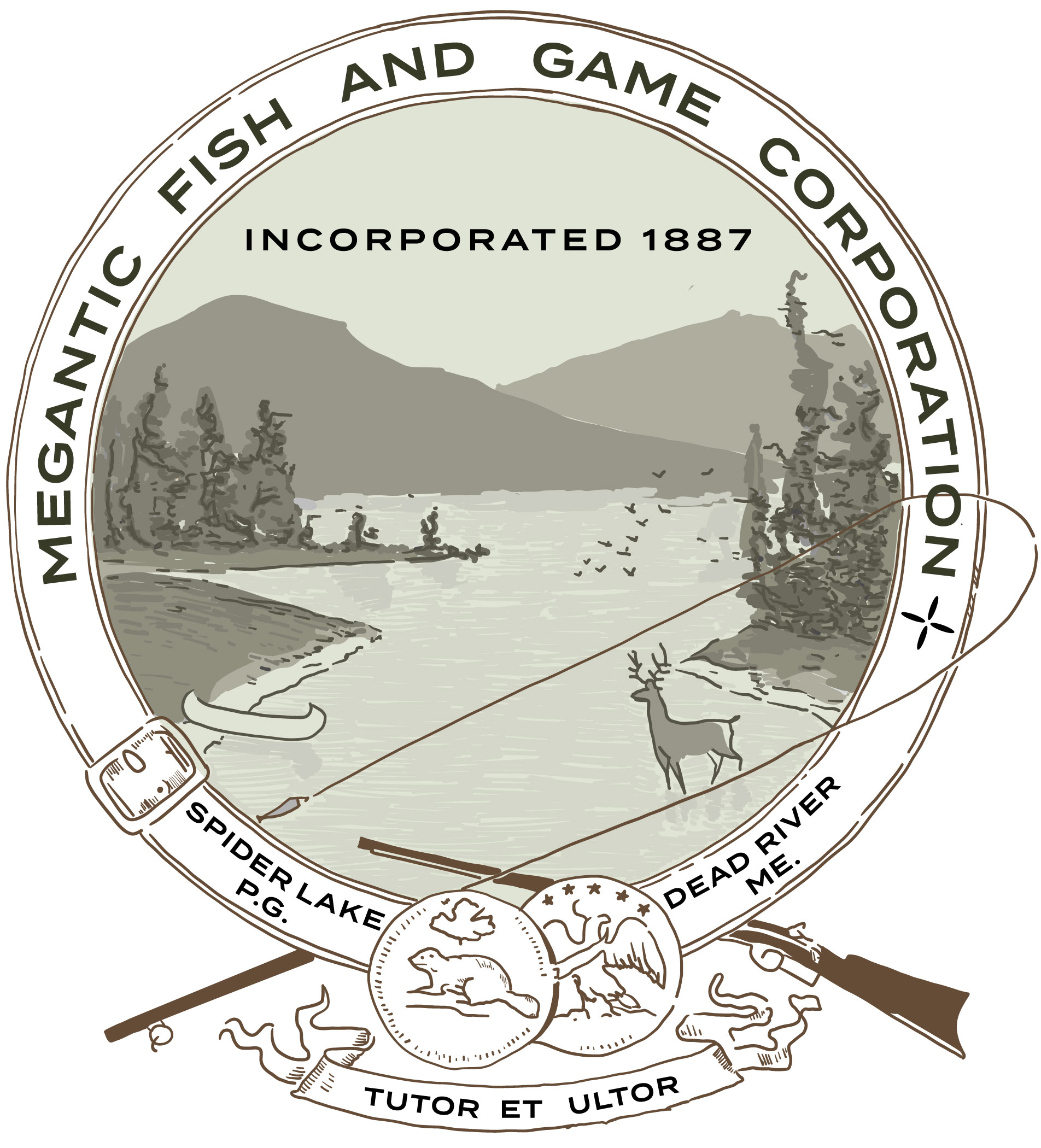 Megantic Fish & Game Corporation Logo